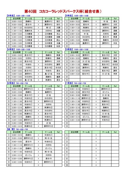 第４０回コカ・コーラ 組合せ表（最終版）のサムネイル